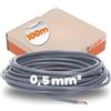 Lapp H05V-K Cavo Unipolare 0,5 mm² Grigio - Filo Elettrico Flessibile 100 m | Matassa 100 Metri di Cavo in Rame, Isolamento in PVC, per Cablaggio Interno e Quadro Elettrico, Colore Grigio