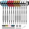 CyeeLife Freccette per freccetta con Punta in plastica, Set di 12 Freccette Soft Darts per Bersaglio Elettronico, Freccette Soft Darts Professionali da 15/17 Grammi