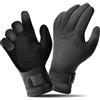 SUPERFA Guanti in neoprene da 5 mm, per nuoto, muta da 5 mm, con cinturino regolabile, guanti da immersione da 5 mm, per donne e uomini, per nuoto in acqua fredda