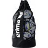 Erima Sacca Porta-palloni da 12 Ball Bag for 12 Balls, Nero/Bianco, 0