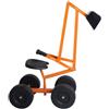 FANTASK Escavatore A 360° Con Pala E Ruote Fino A 50 Kg, Per Bambini, In Metallo, Per Sandbox, Escavatore Per Sabbia (Arancione)