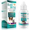 Bodiiwuliu 22ML Prevenzione degli acari per la cura dell'orecchio,garantendo orecchie sane e pulite per tutti gli animali domestici,efficace nella rimozione di cerume,usato per cani, gatti e piccoli mammiferi