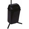 Adatto-M T909536 Pattumiera nera basculante 30 Litri - Nero