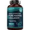 Nutravita 100% Collagene Marino Idrolizzato 1200mg - 120 Compresse (2 Meses) - Peptidi di Collagene Integratore Tipo 1 - Colageno Hidrolizado Donna e Uomo - Collagen Peptides - Alternativa in Polvere