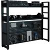 Boltmol 2 ripiani da scrivania Bold in acciaio, 115 cm, colore nero