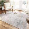 HUGEAR Tappeto Salotto Moderno Beige Blu Tappeti 90x150cm Lavabile in Lavatrice Antiscivolo Astratto Naturale Grande Carpet Cameretta Scendiletto Camera da Letto Ufficio Pelo Corto