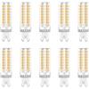ZFQ Lampadine LED G9 10W, 95-LED SMD2835, 1000LM Equivalente 100W Alogena, Bianco caldo 3000K, 220-240V, Non Dimmerabile, Risparmio energetico, Angolo Di Fascio Di 360 °, 10 Pezzi