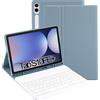 SUEEWE Tastiera con Cover per Samsung Galaxy Tab S10 FE+ & S10 FE Plus 13,1 (2025), Custodia con Staccabile Italiano ‎QWERTY Tastiera, Blu