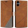 SONWO Cover per Samsung Galaxy A06 5G / 4G, Flip Custodia in PU Pelle, Cover a Libro Portafoglio con Slot per Schede e Supporto Stand per Galaxy A06 5G / 4G, Marrone