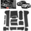 BSTW Compatibile con VW T-ROC 2018-2025 Tappetini Antiscivolo per VW T ROC Life Style R-Line Tappetini in Gomma per Console Centrale, Porta Bicchieri, Scanalatura Porta (Bianco)
