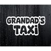 Decalarama Grandad' s taxi divertente novità vinile auto/Van/bumper/Window vinyl sticker/Decal