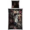 Herding Wild Flowers Set di biancheria Zebra, 80 x 80 cm + 135 x 200 cm, con cerniera, 100% Cotone/Renforcé, Multicolore