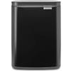 Brabantia Pattumiera Bo 7L - Piccolo ed elegante - Apertura e chiusura soft - Igienico e poco ingombrante - appendibile a parete - Per bagno, toilette, camera da letto - Matt Black