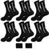 6 Paia Calze Sportive Antiscivolo Con Grip, Calzini Mid-calf Per Calcio E Basket, Taglia Unica