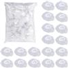 SYEYCW 200 Pezzi Paraorecchie per Doccia, Impermeabili Protettive Copertura dell'Orecchio, Plastica Trasparente Paraorecchie con Elastici, Doccia Cuffie Orecchio, per Bagno, Spa, Balneazione