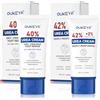 OUKEYA Crema Piedi 40% Urea & Crema 42% Urea + 2% SA, Trattamento Intensivo Riparatore per Piedi, Talloni e Mani Secchi e Screpolati, Esfoliante e Idratante Profondo, 2x85g