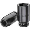 Gedore Chiave a bussola per avvitatori 3/4 lunga, esagonale 24 mm - K 32 L 24