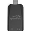 Speedlink VIGO USB-C - Scheda audio esterna Adattatore USB con ingresso microfono e cuffie, da USB-C a jack da 3,5 mm, PC/PS5/Switch2/Switch, nero