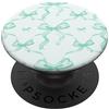 Aesthetic Patterns Estetico Menta Verde Teal Nastri e Fiocchi in Acquerello PopSockets PopGrip Adesivo