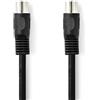 Nedis Cavo audio DIN | spina DIN 5 pin | spina DIN 5 pin | nichelato | 1.00 m | rotondo | PVC | nero | etichetta
