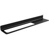 Lineabeta Porta asciugamani/accessori con mensola L.63,4 cm Saeta foro SX nero opaco