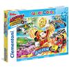 Clementoni Mickey Roadster Racers Supercolor Puzzle, Multicolore, 104 Pezzi, 27085
