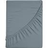 zer0bed Lenzuola Con Angoli in Tinta Unita Letto Singolo,90x200+30, 100% Percalle di Cotone 200 Fili, Altezza Angolo 30cm, Alta Qualità, Lavabile in Lavatrice