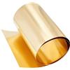 OLYCRAFT 1x0.2m Rotolo d'ottone d'oro Chiaro Resistente alle intemperie Foglio d'ottone Spesso 0,2 mm Fogli d'ottone d'oro per Il Taglio di Fai da Te Crafts Decorazione Domestica Tetto Lampeggiante
