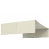 Outsunny Copertura per Gazebo Pergola 3x3 m in Poliestere con Tasche e Cinghie, 488x122 cm, Bianco Crema