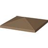 Outsunny Copertura per Gazebo da Giardino 3x3 m in Tessuto Oxford 600D con Fori di Drenaggio, Marrone