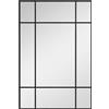 HOMCOM Specchio da Parete Stile Finestra con Montaggio Verticale e Orizzontale, 90x60 cm, Nero | Aosom Italy
