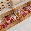 PETTI Artigiani Italiani - Tappeto Cucina Natalizio, Passatoia Cucina Natalizio, Tappeto Natalizio Cucina Antiscivolo e Lavabile, Tappeto per Natale 52x140 cm Elfo, Made in italy