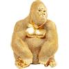 Kare Design Figura Decorativa Monkey Gorilla Side Medium, oro, 39x28x30 cm