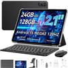 Does not apply Mega2 Tablet 12 Pollici Android 15, 24GB RAM + 128GB ROM, 120HZ 2K FHD Gaming Ta