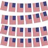 YAAVAAW Bandiera a strisce America da 10 m/32,8 piedi per decorazioni Olimpiadi 2024 - Bandiera USA con 30 bandiere, per eventi sportivi al chiuso e all'aperto, calcio, decorazioni per feste americane'