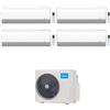 MIDEA CONDIZIONATORE MIDEA QUADRI SPLIT BREEZELESS+ 9000+9000+12000+12000 BTU WIFI INVERTER M5OE-42HFN8-Q A++