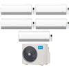MIDEA CONDIZIONATORE MIDEA PENTA SPLIT BREEZELESS+ 9000+9000+9000+9000+12000 BTU WIFI INVERTER M5OE-42HFN8-Q A++