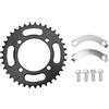 Leapiture Sprocket a Catena Posteriore a pignone per Bici a Vite Posteriore in Acciaio ad Alto tenore di Carbonio Nero pignone Posteriore 420 76mm 37 Denti per Bici da 50 a 190cc