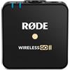 RØDE Wireless GO II TX Trasmettitore Wireless Ultra-compatto, Microfono Incorporato, Registrazione On-board e fino a 200m di Portata per Produzione Cinematografica, Interviste e Creazione di Contenuti