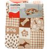 CAMON Copertina supersoft "SOFTLY Pet" Disegno Patchwork - Small - 60x 90 cm C0909/1