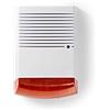 NEDIS Sirena di sicurezza fittizia - IP44 - Alimentazione a batteria - All'aperto - Arancia/Bianco