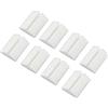TRU COMPONENTS Supporto cavi adesivo 1571994 Campo di Ø del fascio da 2,50 a 3,50 mm bianco 8 pz