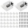 WitBicg 200 Pcs Ripara Cassetti, Witbicg Cunei Per Mobili Rinforzo Fondo Cassetti Reggipiano Per Mobili Con Viti - Fissare Il Cassetto Del Comò Saggy, Bianco