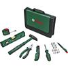 Bosch Set universale di utensili manuali 25 pz. (versatile kit per usi fai-da-te in ambito domestico; coltello ripiegabile; pinze combinate; metro a nastro; livella a bolla; e altro) - Amazon Edition