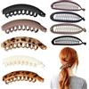 Generisch Set di 9 Fermagli Banana per Capelli, Grandi Fermacapelli Antiscivolo per Coda di Cavallo, adatti per Capelli Spessi e Fini, Fermaglio Banana Vintage con Chiusura Resistente per Donne e Ragazze, 2 Sti