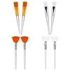 YiXuTag 8pcs Spazzole per Maschera Facciale,Spazzole a Ventaglio,Morbido Ventaglio Facciale Pennello,Maschera Facciale Applicatore,Pennelli per Maschera Viso,Spazzole a Ventaglio per Maschera Fango Due stili