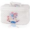 Helan Linea Bimbi- Beauty Case da Viaggio e Casa Neonati Vuoto per Bagnetto Neonato e Igiene Nascita, Trousse Bambino e Neonato Accessori Utili Porta Oggetti Bagno Ampio, Morbido, Strutturato 28x19x18