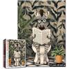 Tucocoo 1000 pezzi puzzle per adulti Zebra lettura giornali puzzle divertenti animali nordico bagno arte puzzle per impegnativo gioco di attività familiare colorato artigianato fai da te puzzle