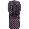 JYOKO KIDS Materassino per passeggino compatibile con Uppababy Vista e Cruz 100% Cotone (Fluor Heart)