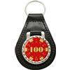 Family-crests Chiave In Pelle Per Poker Chip Da 100 Dollari